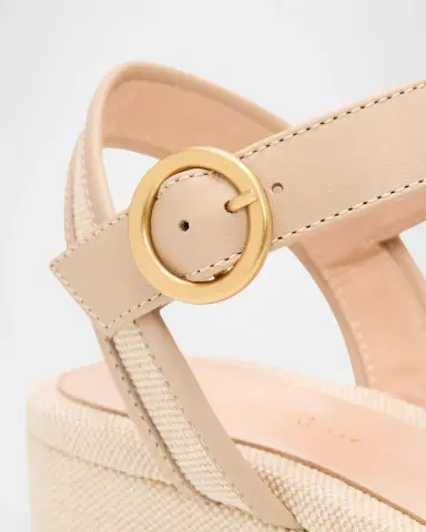 Gianvito Rossi 70mm Platform Linen Sandals | Thumbnail 2 Gianvito Rossi 70mm Platform Linen Sandals | Thumbnail 2