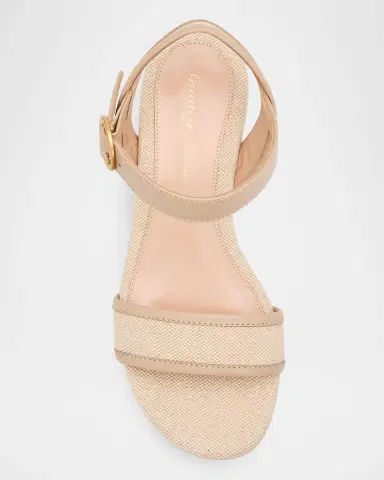 Gianvito Rossi 70mm Platform Linen Sandals | Thumbnail 3 Gianvito Rossi 70mm Platform Linen Sandals | Thumbnail 3