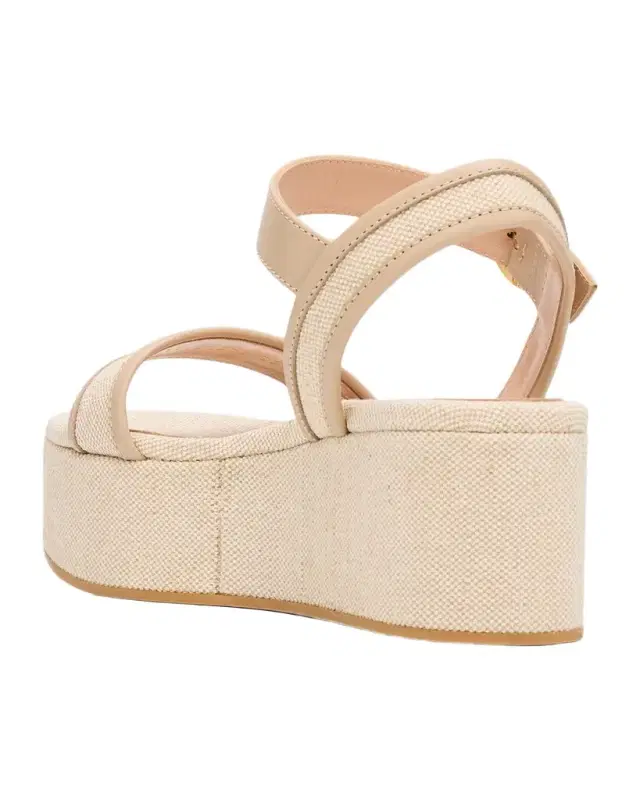 70mm Platform Linen Sandals 70mm Platform Linen Sandals