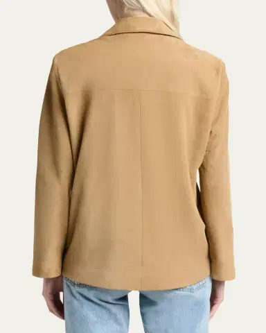 Saint Laurent Suede Pajama Shirt Jacket | Thumbnail 3 Saint Laurent Suede Pajama Shirt Jacket | Thumbnail 3
