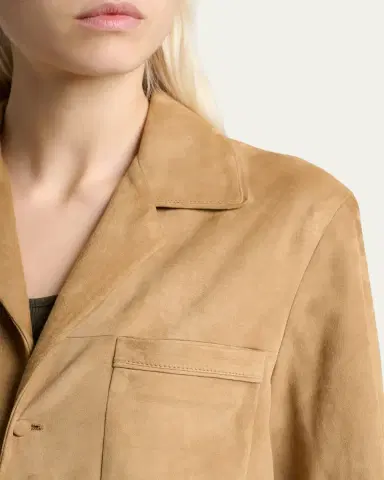 Saint Laurent Suede Pajama Shirt Jacket | Thumbnail 5 Saint Laurent Suede Pajama Shirt Jacket | Thumbnail 5