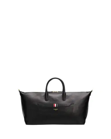 Thom Browne Men's Soft Pebble Grain Medium Duffle Bag | Thumbnail 1 Thom Browne Men's Soft Pebble Grain Medium Duffle Bag | Thumbnail 1
