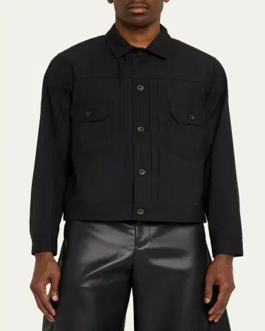SACAI Chalk Stripe Jacket | Thumbnail 4 SACAI Chalk Stripe Jacket | Thumbnail 4