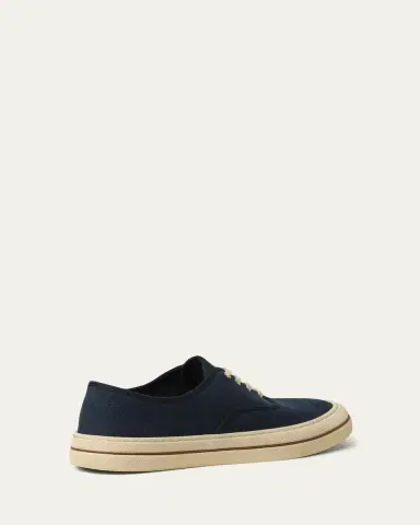 Loro Piana Raw Canvas Low-Top Sneakers | Thumbnail 4 Loro Piana Raw Canvas Low-Top Sneakers | Thumbnail 4