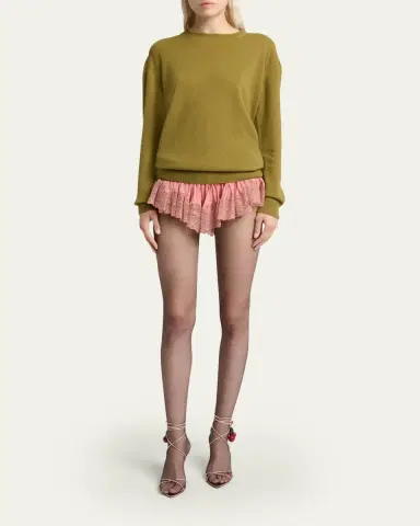 Saint Laurent Cashmere Crewneck Sweater | Thumbnail 2 Saint Laurent Cashmere Crewneck Sweater | Thumbnail 2