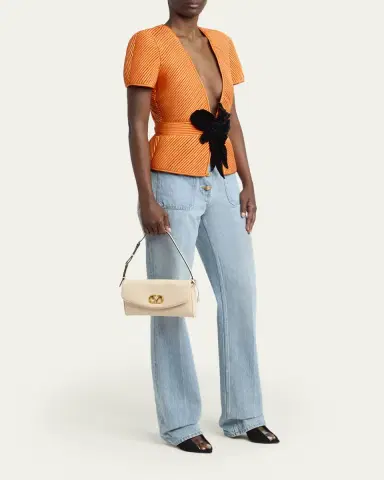 Valentino Garavani Small VLogo Leather Shoulder Bag | Thumbnail 5 Valentino Garavani Small VLogo Leather Shoulder Bag | Thumbnail 5