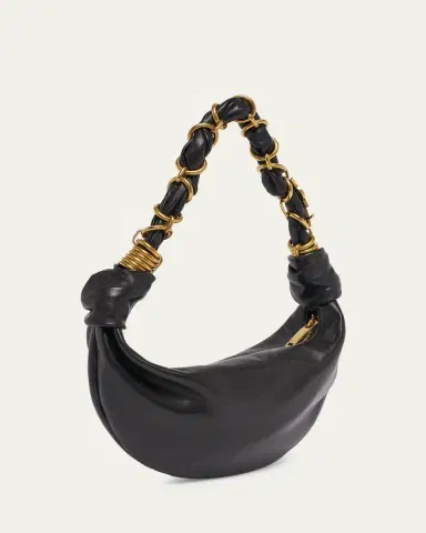Saint Laurent Amalia Mini YSL Leather Hobo Bag | Thumbnail 3 Saint Laurent Amalia Mini YSL Leather Hobo Bag | Thumbnail 3