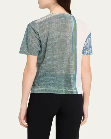 Jason Wu Collection Short-Sleeve Knit Top with "Platter" Artwork by Robert Rauschenberg | Thumbnail 3 Jason Wu Collection Short-Sleeve Knit Top with "Platter" Artwork by Robert Rauschenberg | Thumbnail 3