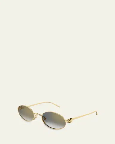 Cartier Clash de 52mm Oval Metal Sunglasses | Thumbnail 2 Cartier Clash de 52mm Oval Metal Sunglasses | Thumbnail 2