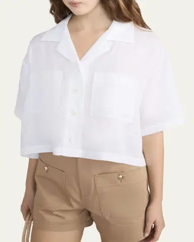 Frame The Linen Pocket Top | Thumbnail 4 Frame The Linen Pocket Top | Thumbnail 4