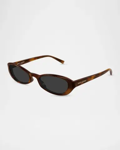 Saint Laurent 51mm Acetate Oval Sunglasses | Thumbnail 3 Saint Laurent 51mm Acetate Oval Sunglasses | Thumbnail 3