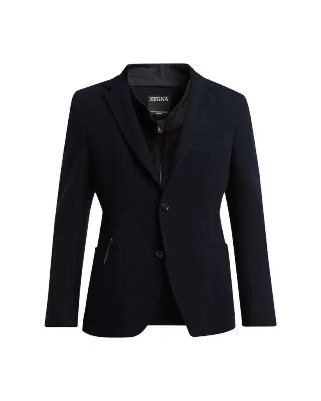 Men's High Performance Jersey Wool and Cotton Jacket Men's High Performance Jersey Wool and Cotton Jacket