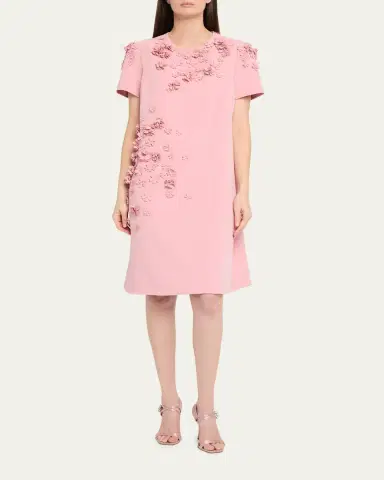 Rickie Freeman for Teri Jon Floral Applique Crepe Dress | Thumbnail 2 Rickie Freeman for Teri Jon Floral Applique Crepe Dress | Thumbnail 2