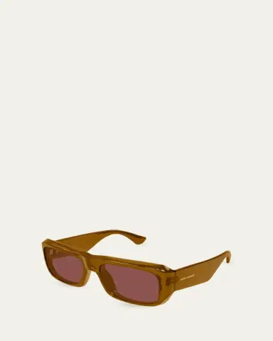 Saint Laurent Men's SL 869 Rectangle Acetate and Bio-Nylon Sunglasses | Thumbnail 2 Saint Laurent Men's SL 869 Rectangle Acetate and Bio-Nylon Sunglasses | Thumbnail 2