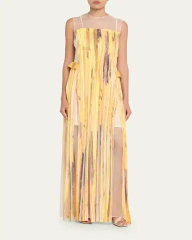 Jason Wu Collection Sleeveless Strip Tank Gown with "Sulphur Bank" Artwork by Robert Rauschenberg | Thumbnail 2 Jason Wu Collection Sleeveless Strip Tank Gown with "Sulphur Bank" Artwork by Robert Rauschenberg | Thumbnail 2