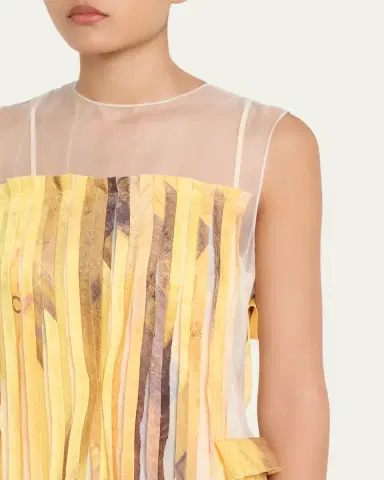 Jason Wu Collection Sleeveless Strip Tank Gown with "Sulphur Bank" Artwork by Robert Rauschenberg | Thumbnail 5 Jason Wu Collection Sleeveless Strip Tank Gown with "Sulphur Bank" Artwork by Robert Rauschenberg | Thumbnail 5