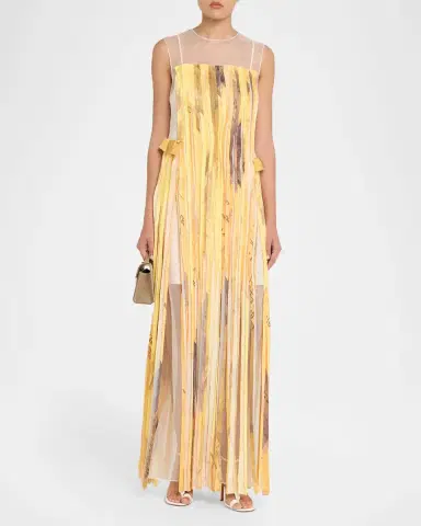 Jason Wu Collection Sleeveless Strip Tank Gown with "Sulphur Bank" Artwork by Robert Rauschenberg | Thumbnail 6 Jason Wu Collection Sleeveless Strip Tank Gown with "Sulphur Bank" Artwork by Robert Rauschenberg | Thumbnail 6