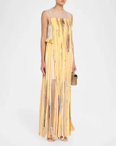Jason Wu Collection Sleeveless Strip Tank Gown with "Sulphur Bank" Artwork by Robert Rauschenberg | Thumbnail 8 Jason Wu Collection Sleeveless Strip Tank Gown with "Sulphur Bank" Artwork by Robert Rauschenberg | Thumbnail 8