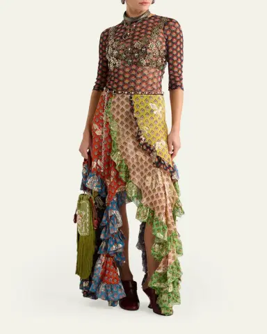 Etro Asymmetric Ruffled Maxi Skirt | Thumbnail 2 Etro Asymmetric Ruffled Maxi Skirt | Thumbnail 2