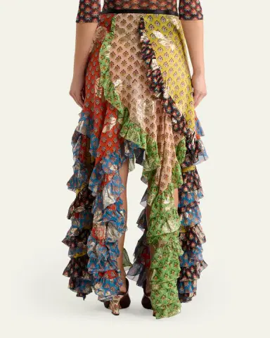 Etro Asymmetric Ruffled Maxi Skirt | Thumbnail 3 Etro Asymmetric Ruffled Maxi Skirt | Thumbnail 3