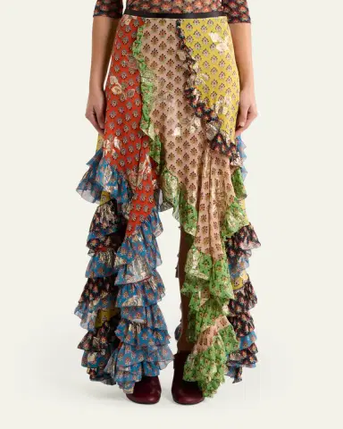 Etro Asymmetric Ruffled Maxi Skirt | Thumbnail 4 Etro Asymmetric Ruffled Maxi Skirt | Thumbnail 4
