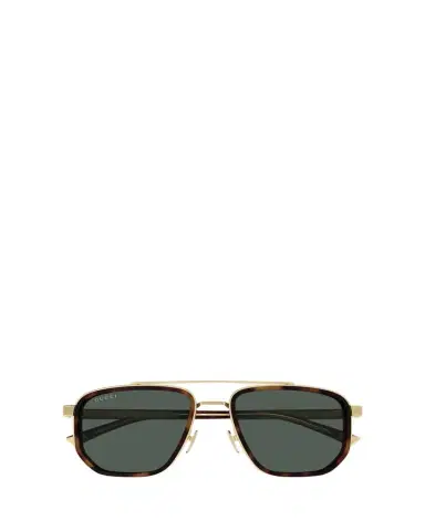 Gucci Men's GG2073S Double-Bridge Metal and Bio-Nylon Aviator Sunglasses | Thumbnail 1 Gucci Men's GG2073S Double-Bridge Metal and Bio-Nylon Aviator Sunglasses | Thumbnail 1