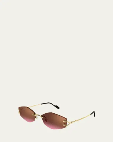 Cartier 56mm Geometric Oval Sunglasses | Thumbnail 2 Cartier 56mm Geometric Oval Sunglasses | Thumbnail 2