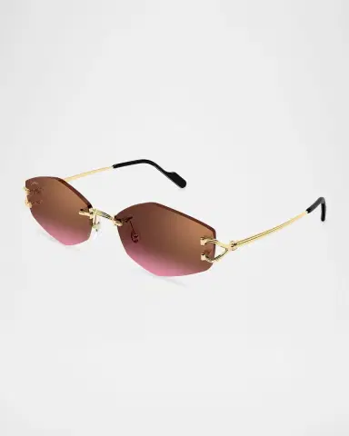Cartier 56mm Geometric Oval Sunglasses | Thumbnail 4 Cartier 56mm Geometric Oval Sunglasses | Thumbnail 4