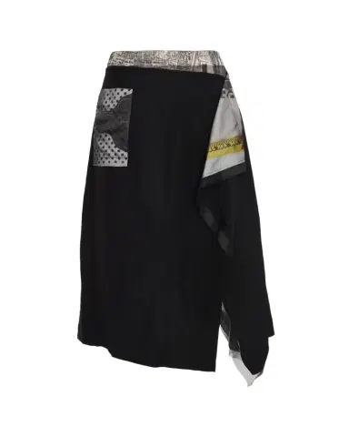 Jason Wu Collection Collage Print Deconstructed Midi Wrap Skirt | Thumbnail 1 Jason Wu Collection Collage Print Deconstructed Midi Wrap Skirt | Thumbnail 1