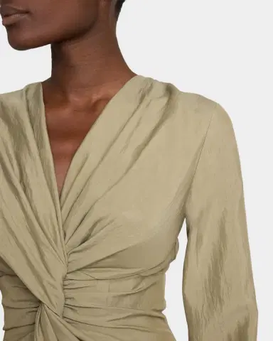 Balmain Long Sleeve Twist Detail Mini Dress | Thumbnail 9 Balmain Long Sleeve Twist Detail Mini Dress | Thumbnail 9