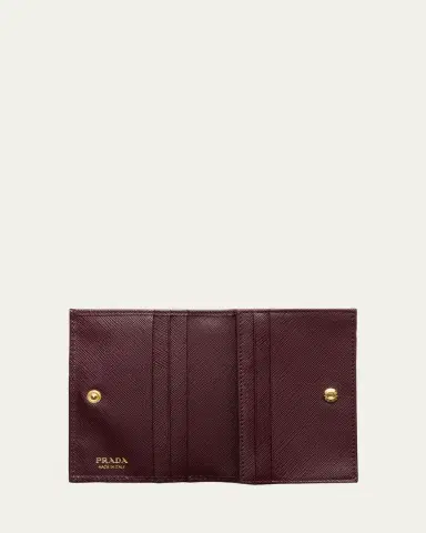 Prada Small Saffiano Leather Bifold Wallet | Thumbnail 2 Prada Small Saffiano Leather Bifold Wallet | Thumbnail 2