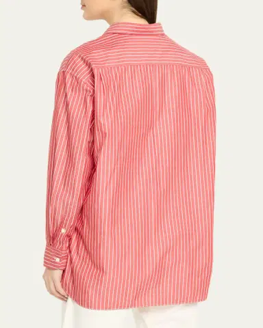Nili Lotan Yorke Pinstripe Oversized Button Down Shirt | Thumbnail 3 Nili Lotan Yorke Pinstripe Oversized Button Down Shirt | Thumbnail 3