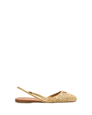 Prada 5mm Raffia Slingback Flats | Thumbnail 1 Prada 5mm Raffia Slingback Flats | Thumbnail 1