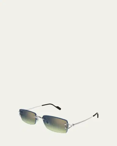 Cartier Men's CT0550S-008 Metal Rectangle Sunglasses | Thumbnail 2 Cartier Men's CT0550S-008 Metal Rectangle Sunglasses | Thumbnail 2