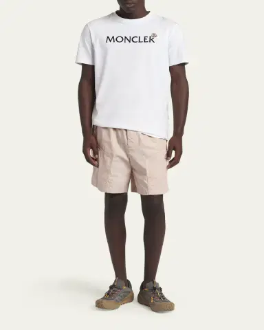 Moncler Men's Poplin Cargo Shorts | Thumbnail 2 Moncler Men's Poplin Cargo Shorts | Thumbnail 2