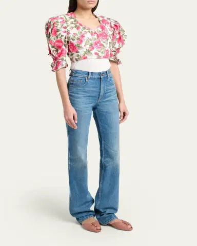 Chloé High-Rise Slim-Leg Denim Trousers | Thumbnail 2 Chloé High-Rise Slim-Leg Denim Trousers | Thumbnail 2