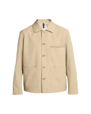 Moncler Men's Nanav Seersucker Shirt Jacket | Thumbnail 1 Moncler Men's Nanav Seersucker Shirt Jacket | Thumbnail 1