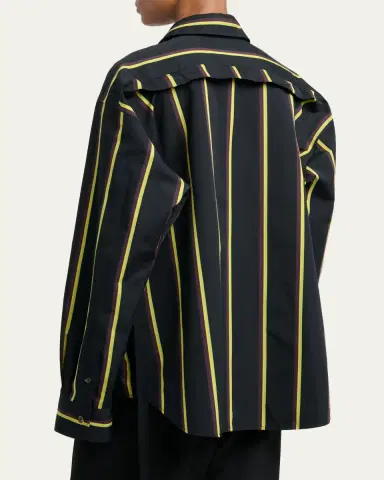 Proenza Schouler Alia Stripe Button-Front Top | Thumbnail 3 Proenza Schouler Alia Stripe Button-Front Top | Thumbnail 3