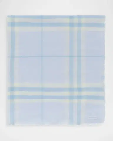 Burberry Wide Check Wool Scarf | Thumbnail 8 Burberry Wide Check Wool Scarf | Thumbnail 8