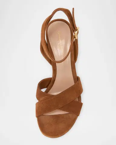 Gianvito Rossi 85mm Suede Ankle-Strap Sandals | Thumbnail 6 Gianvito Rossi 85mm Suede Ankle-Strap Sandals | Thumbnail 6