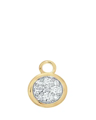 Sara Weinstock 18K Gold & Diamond Round Charm | Thumbnail 2 Sara Weinstock 18K Gold & Diamond Round Charm | Thumbnail 2
