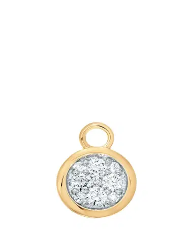 Sara Weinstock 18K Gold & Diamond Round Charm | Thumbnail 1 Sara Weinstock 18K Gold & Diamond Round Charm | Thumbnail 1