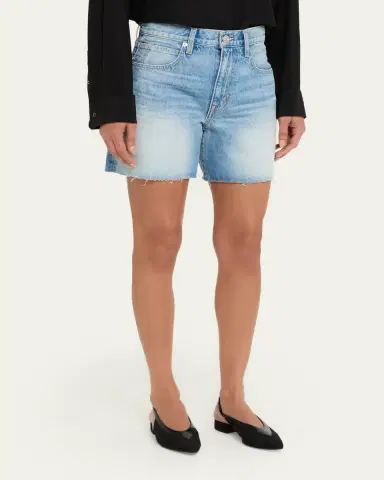 SLVRLAKE Sienna Cut-Off Denim Shorts | Thumbnail 4 SLVRLAKE Sienna Cut-Off Denim Shorts | Thumbnail 4