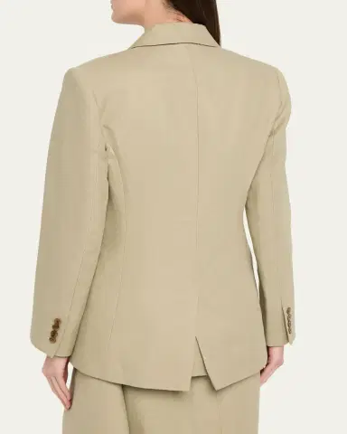 Heirlome Estelle Double-Breasted Blazer in Linen | Thumbnail 3 Heirlome Estelle Double-Breasted Blazer in Linen | Thumbnail 3