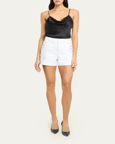 Cinq a Sept Susie Denim Sailor Shorts | Thumbnail 2 Cinq a Sept Susie Denim Sailor Shorts | Thumbnail 2