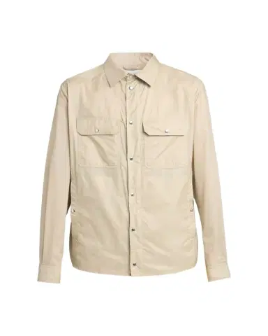 Moncler Men's Nylon Snap-Front Shirt Jacket | Thumbnail 1 Moncler Men's Nylon Snap-Front Shirt Jacket | Thumbnail 1