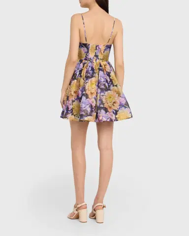 Zimmermann Luna V-Neck Mini Dress | Thumbnail 7 Zimmermann Luna V-Neck Mini Dress | Thumbnail 7