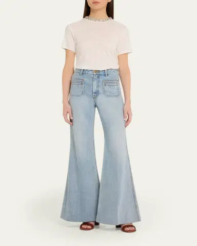 Zimmermann Embellished Short-Sleeve Tee | Thumbnail 2 Zimmermann Embellished Short-Sleeve Tee | Thumbnail 2