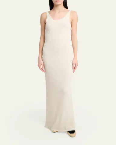 Gabriela Hearst Nyra Silk Gauze Knit Sleeveless Maxi Dress | Thumbnail 2 Gabriela Hearst Nyra Silk Gauze Knit Sleeveless Maxi Dress | Thumbnail 2