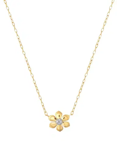 SARA WEINSTOCK Lierre Pear Diamond Petite Flower Necklace | Thumbnail 1 SARA WEINSTOCK Lierre Pear Diamond Petite Flower Necklace | Thumbnail 1